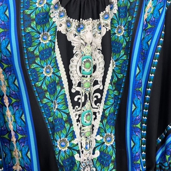 City Chic Kaleidoscope Print Maxi Dress. Plus Size XL/22 - Picture 7 of 16